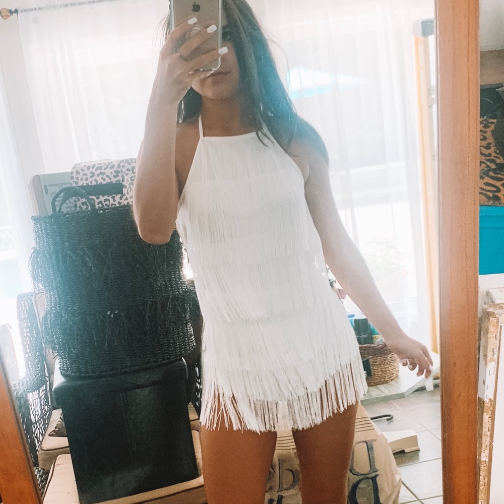 Pretty Little Thing Fringe Playsuit